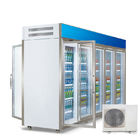 Grocery Store Refrigerator And Freezer Vertical Showcase Chiller