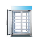 Supermarket Upright Front And Rear Open Door Display Refrigerator And Freezer Commercial Refrigeration Equipment