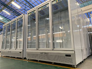 220V Glass Door 1000 Liter Upright Freezer Refrigerator Display Case With Donper Compressor