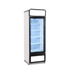 Supermarket 450L Glass Door Vertical Freezer Showcase