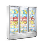 Wholesale commercial supermarket 3 glass doors upright display fridge refrigerator freezers
