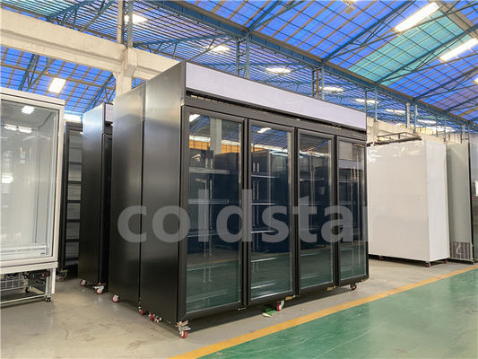 CE Frozen Food Vertical Showcase Upright Freezer For Supermarket