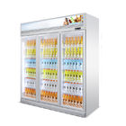 1000L Supermarket Upright Commercial Chiller For Cold Drink Display Refrigerator