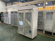 Commercial Upright Glass Door -22C Freezer For Meat Seafood