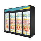 CE Frozen Food Vertical Showcase Upright Freezer For Supermarket