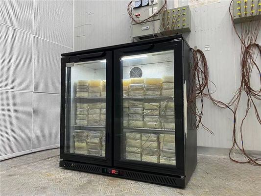 Glass Door Mini Bar Fridge Beer Chiller Drink Cooler For Hotel