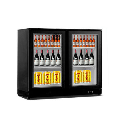 Glass Door Mini Bar Fridge Beer Chiller Drink Cooler For Hotel