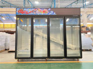 Double Doors Frozen Food Ice Cream Refrigerated Showcase Vertical Freezer