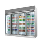 Supermarket Milk Beverage Refrigerated Showcase With Digital Temperature Controller