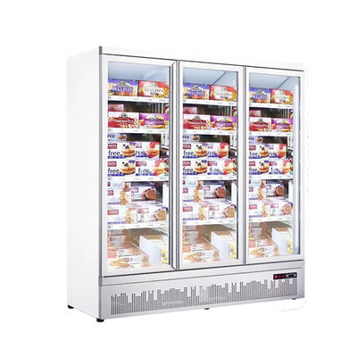 Vertical Display Beverage Cold Drinks Cooler Refrigerator Upright Glass Door Freezer