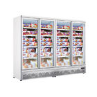Low Temperature Commercial 4 Glass Door Large Supermarket Refrigerator Upright Freezer