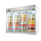 Supermarket Refrigeration Equipment 1 2 3 4 Doors Vertical Display Fridge Cooler