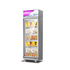 Commercial Store Glass Door -18~-22 Degree Meat Frozen Ice Cream Storage Display Upright Freezer
