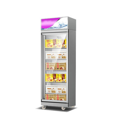 Commercial Store Glass Door -18~-22 Degree Meat Frozen Ice Cream Storage Display Upright Freezer