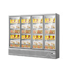Commercial Swing Glass Door Freezer Frozen Food Upright Display Showcase