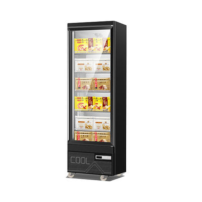 Commercial Display Refrigerator , Supermarket Single Glass Door 450L Ice-Cream  Upright  Freezer