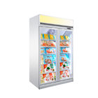 R290 Supermarket Upright Refrigerated Showcase Freezer