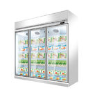 Commercial 1 2 3 4 Doors Drinks Refrigeration Showcase With Digital Thermostat
