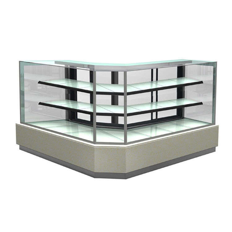 Commercial Cake Display Showcase , 2 Shelf Type Refrigerated Bakery Display Case