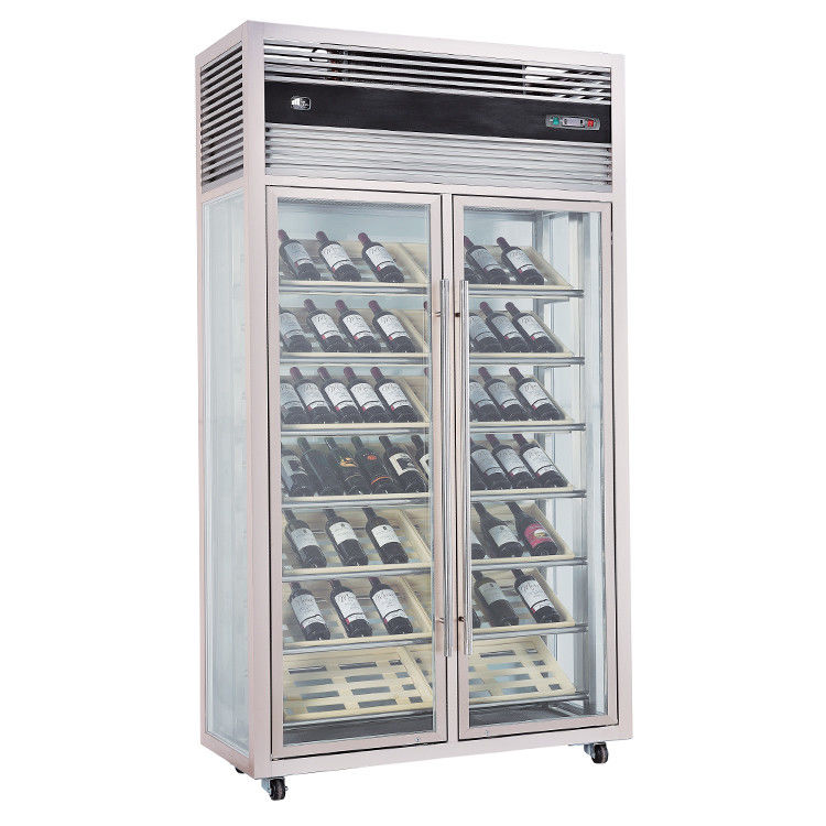 220v 240v Wine Display Cooler , Customized Wine Refrigerator Cabinet