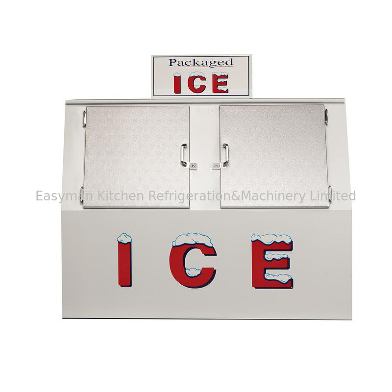 60 cu. ft. Ice Merchandise Double Slanted Door Ice Cube Freezer