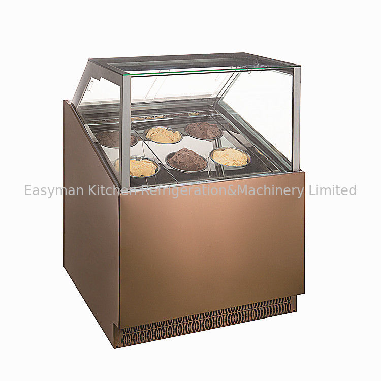 Gelato Ice Cream Display Freezer Showcase with 10 -18 Pans