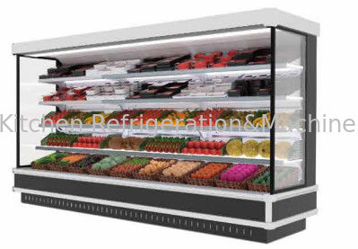 Supermarket Refrigeration Equipment Open Multi Deck Chiller Built-in Compressor
