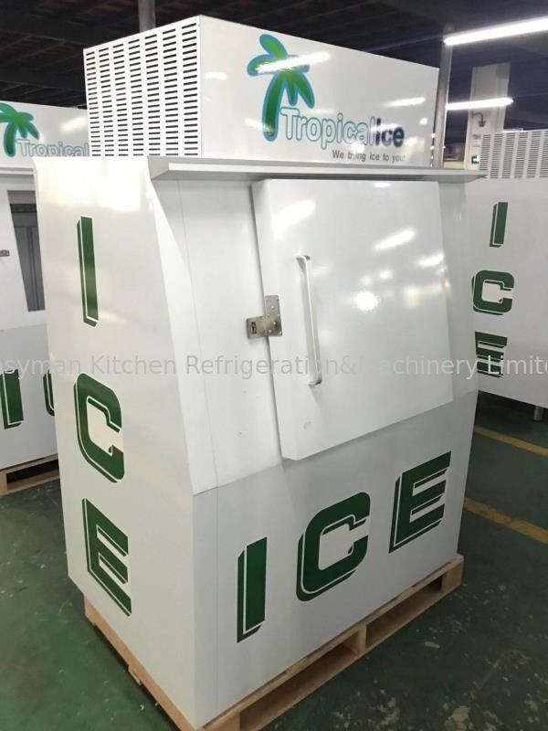 Bagged Ice Storage Freezer For Outdoor Ice Merchandising
