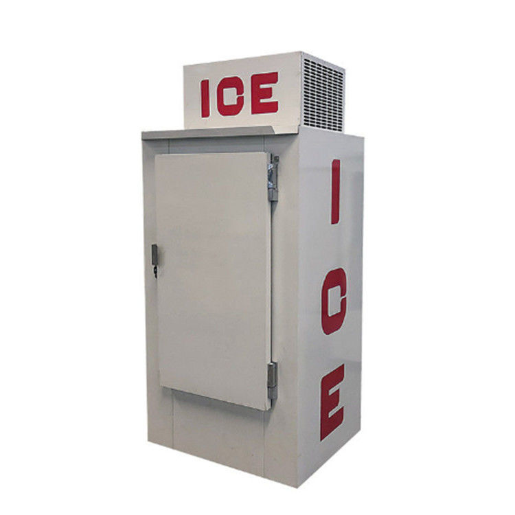 Solid Door Ice Cold Merchandisers , Automatic Defrost 42 Cu. Ft. Outdoor Ice Freezer