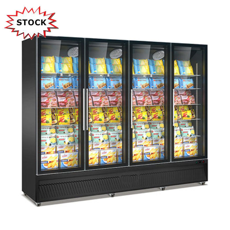 Upright Beverage Showcase Commercial Upright Cooler Fridge Store Glass Door Display Refrigerator
