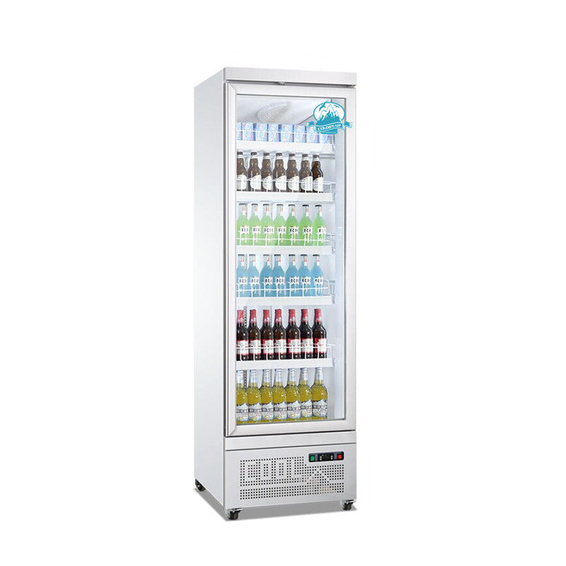 R290 Commercial Double Glass Door Beverage Display Cooler Drinks Fridge Supermarket Refrigerator Upright Freezer Showcas