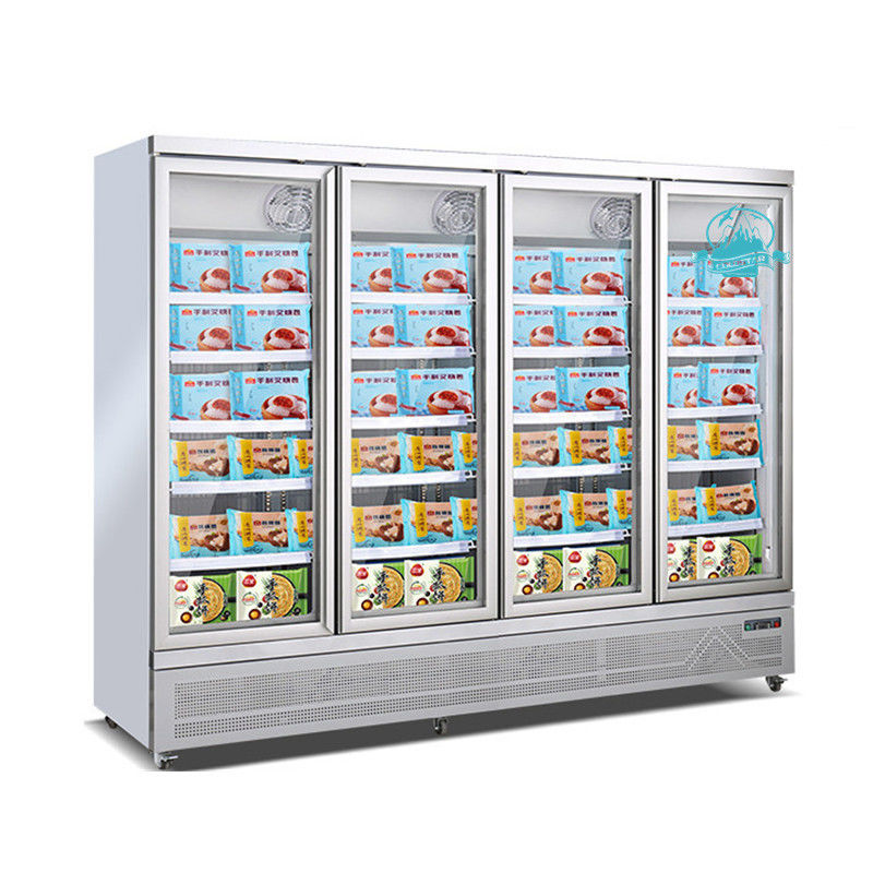 2000L Glass Door Upright Freezer