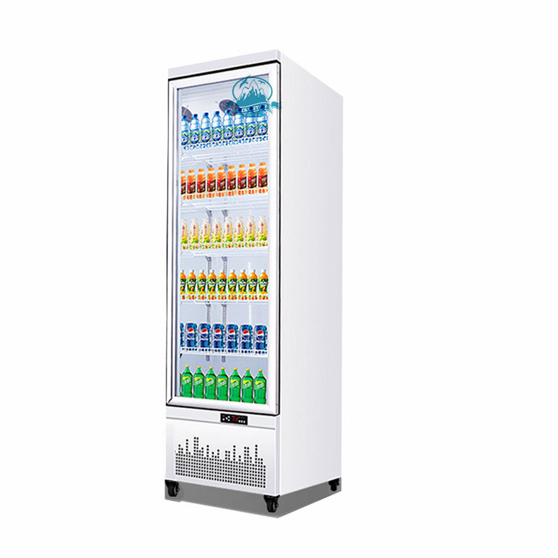 400L upright soft drink beverage display cooler freezing showcase chiller for sale