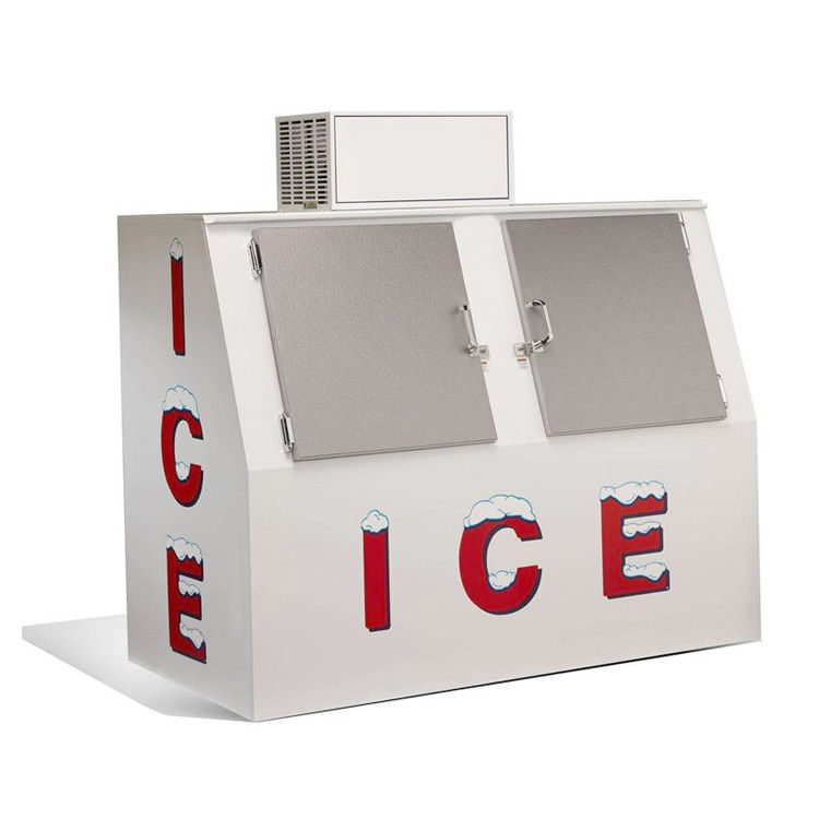 Fan Cooling Single Solid Door Ice Storage Bin Ice Merchandiser