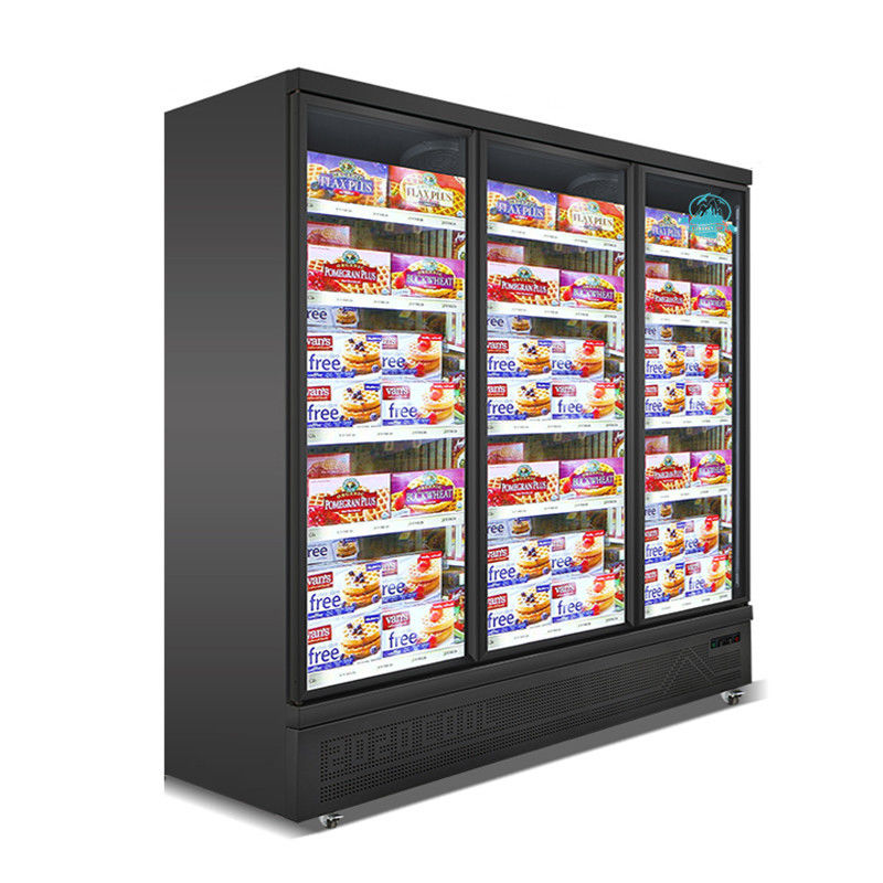 Commercial Supermarkets 3 Doors Display Freezer,Defrosted Glass Door Freezer