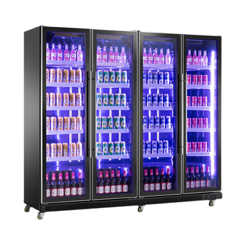Supermarket Display Refrigerator Beer Fridge Upright Drink Beverage Cooler
