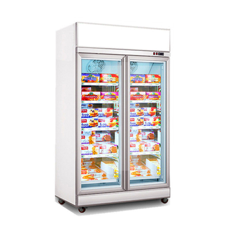 NSF Supermarket Upright Freezer Glass Door Dispaly case Ice Cream Fridge