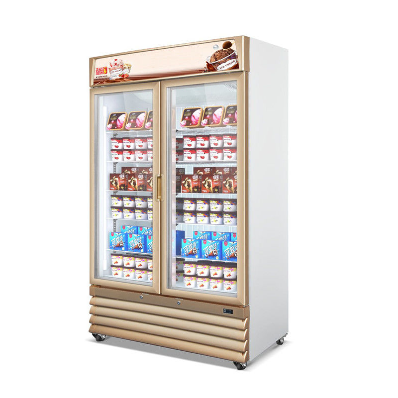 Vertical Upright Display Showcase Freezer For Ice-Cream &amp; Frozen Products