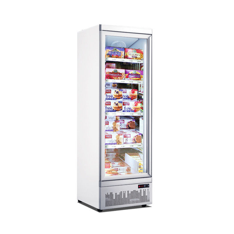 220V 450L vertical display freezer with digital thermostat CB CE certification