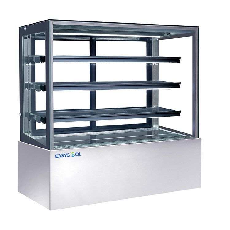 Bakery Square Glass Display Refrigerator 4ft , 4 Layers Glass Pastry