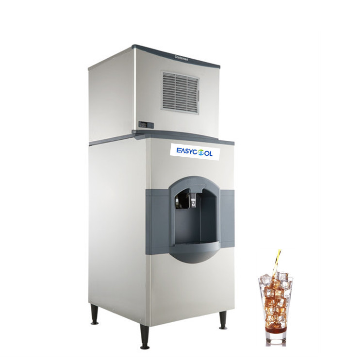 Hotel Stainless Steel Ice Maker With Selfservice Dispensing Ice Cubes