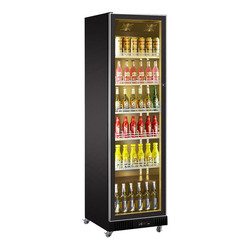 400L Full Glass Display Beverage Refrigerator, Beer Vertical Cooler