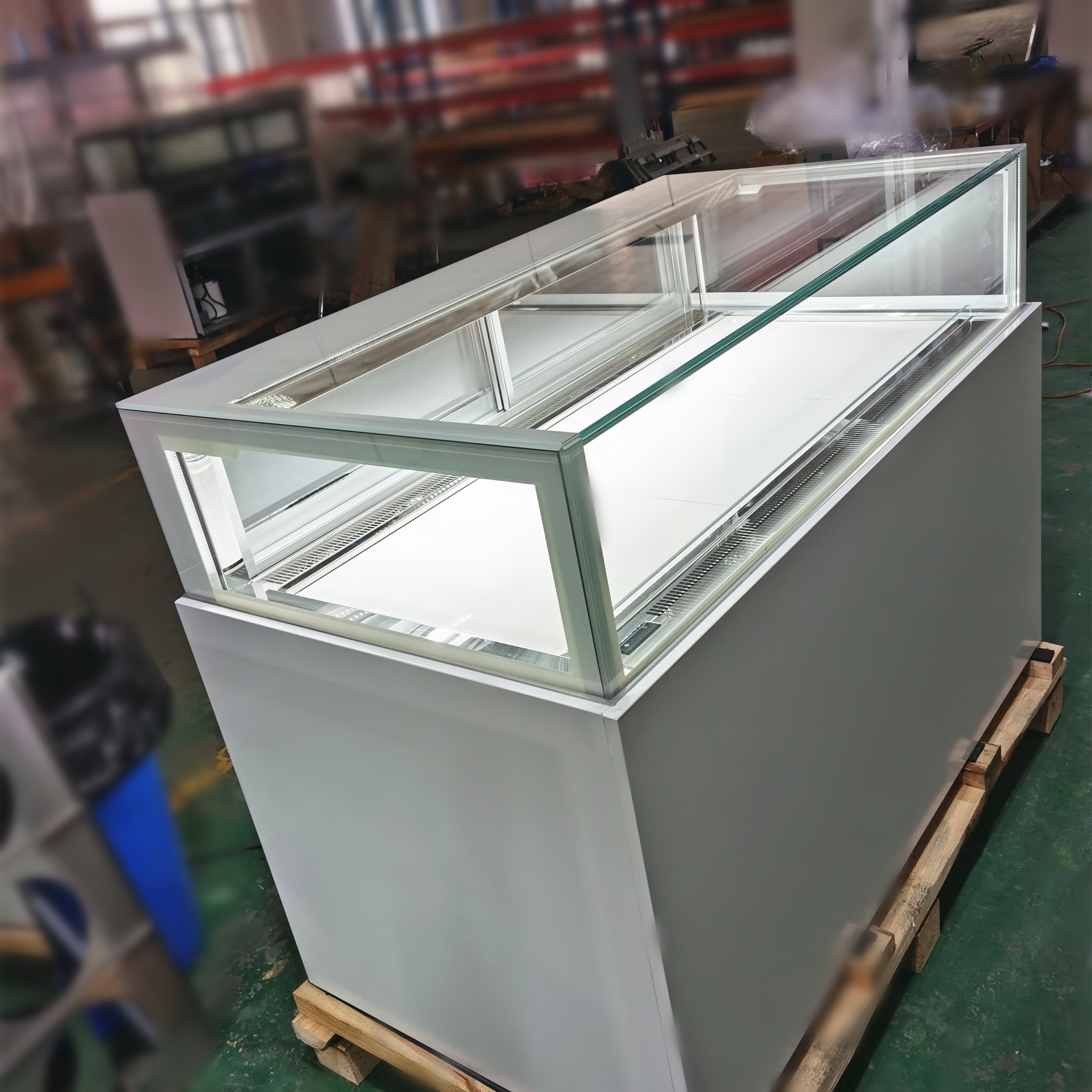 1.5M drawer type cake chocolate display case sweet counter showcase