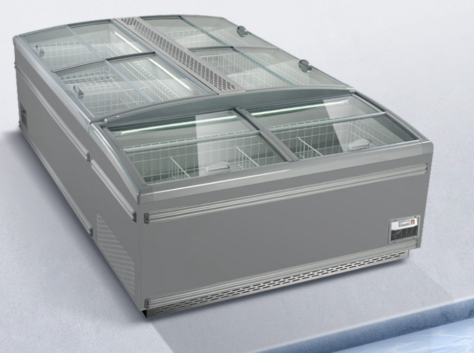 Supermarket Commercial Combined Island Meat Frozen food display Freezer
