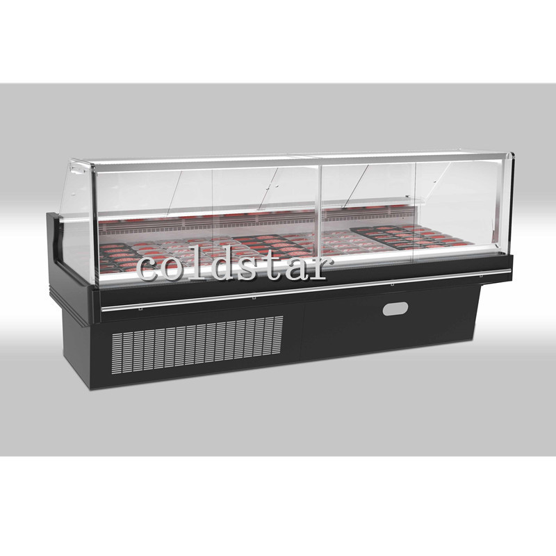 Deli display showcase refrigerator/supermarket food display case selfservice counter
