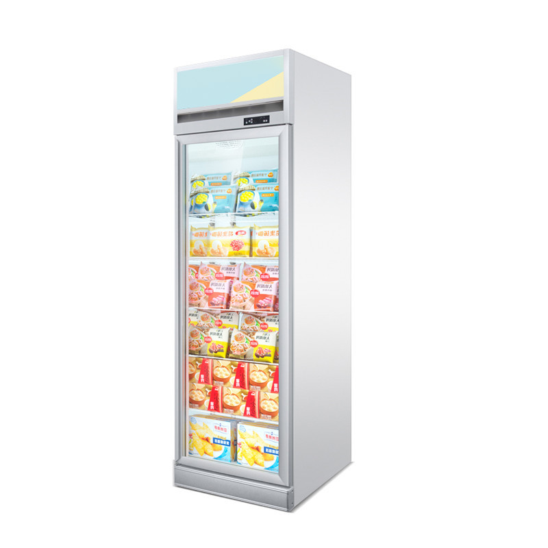 400L Supermarket Glass Door Bottle Cooler Beverege Upright Freezer