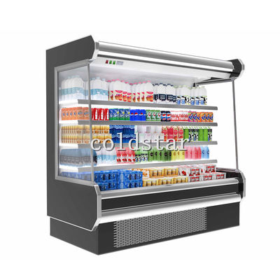 Front open type multideck chiller supermarket display cooler