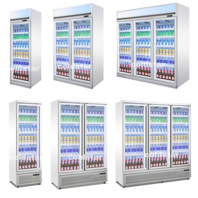 Commercial Beverage Chiller Soft Drink Refrigerator With Glass Door