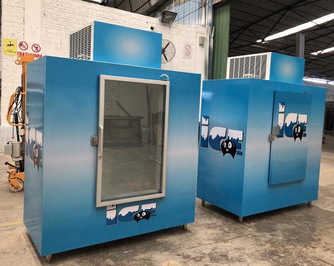 63 Cu. Ft. Commercial Outdoor Ice Freezer , Cold Wall Ice Bag Storage
