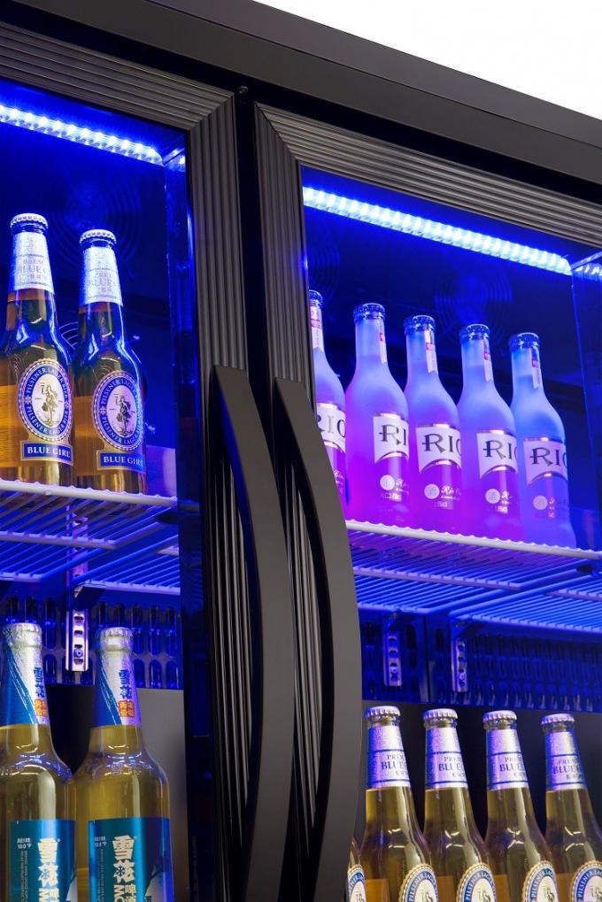 Commercial Beer Fridge 4 Glass Door Mini Drink Fridge Beer Cooler